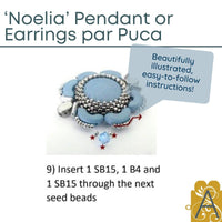 Noelia Pendant or Earrings Pattern par Puca - The Argus Collection