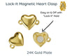 Lock It, Heart Magnetic Clasp, Small to Medium Size - The Argus Collection