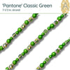 Pantone One, 7-1/2 in Bead Strands by Jesse James Beads. Tangelo, Macciato, Empire, Leek, Classic & Love Bird Colors, Beading Made Simple! - The Argus Collection