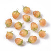 Handmade Resin Flower Bud Pendants, Charms, Dangles, 2 Pcs. 4 Colors - The Argus Collection