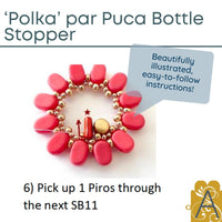 Polka Bottle Stopper Pattern par Puca - The Argus Collection