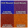 15/0 Miyuki Seed Beads 8.2g tubes. 15-1617, 15-1620, 15-1621, 15-1625 - The Argus Collection