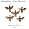 Filigree Collection, Bugs, Bees and Dragonflies, Charms - The Argus Collection