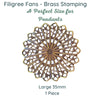 Filigree Collection, Fans, Small, Medium or Large - The Argus Collection