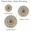 Filigree Collection, Fans, Small, Medium or Large - The Argus Collection