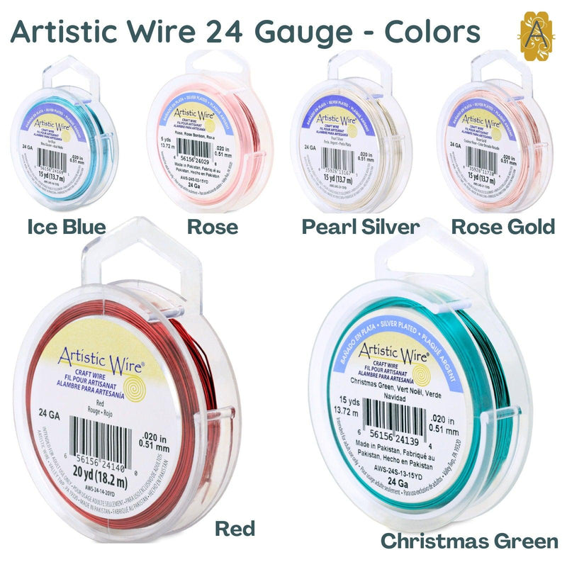 24 Gauge, Artistic Wire, 6 Colors - The Argus Collection