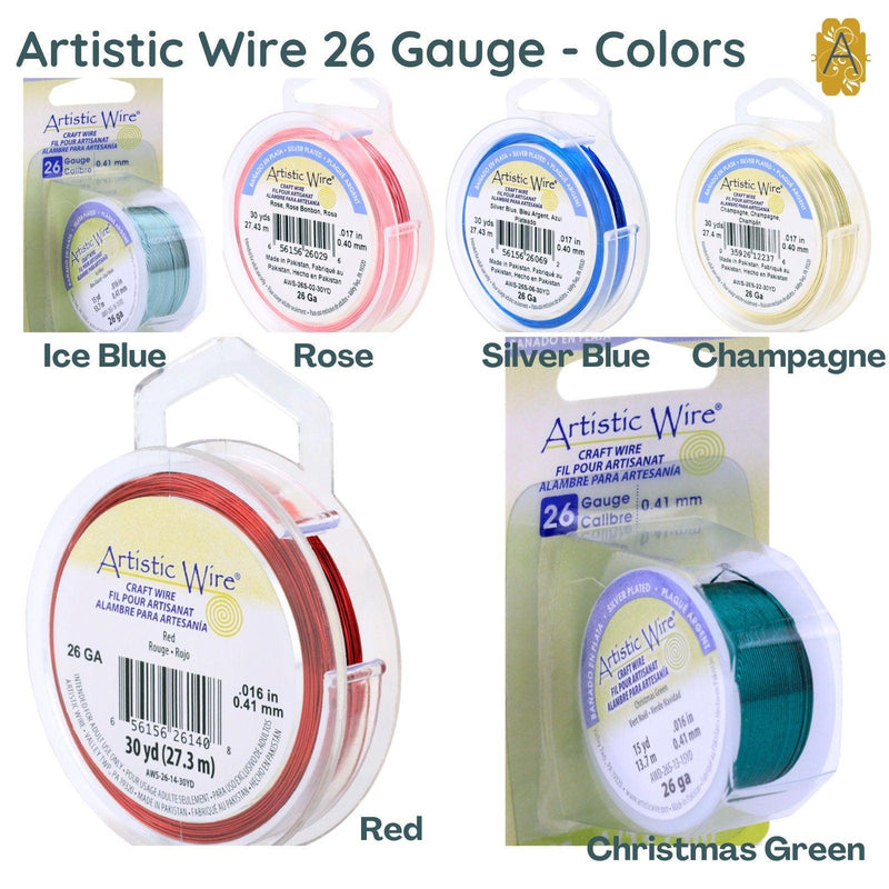 26 Gauge, Artistic Wire, 6 Colors - The Argus Collection