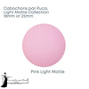 Cabochons par Puca, 18 or 25mm, Light Matte Collection - The Argus Collection