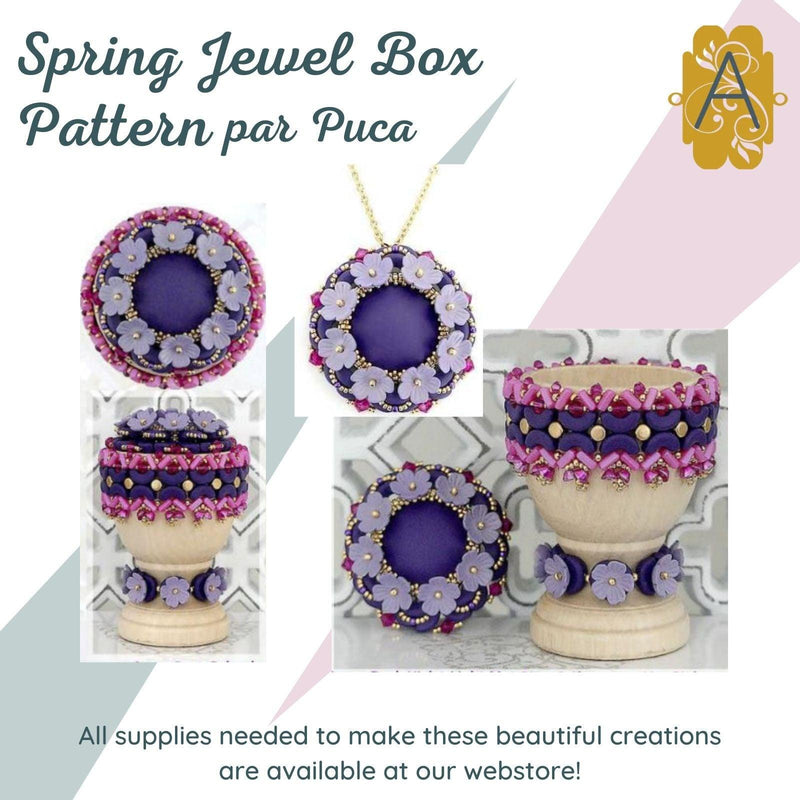 Spring Box or Pendant Pattern par Puca - The Argus Collection