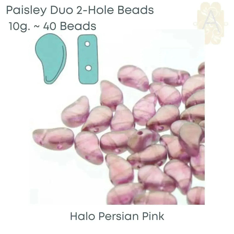 Paisleyduo Beads, 10g, Halo Collection - The Argus Collection
