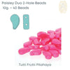 Paisleyduo 2-holed Beads, 10g., Tutti Frutti Collection, 7 Colors - The Argus Collection