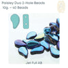 Paisleyduo Beads, 10g., Jet Collection - The Argus Collection