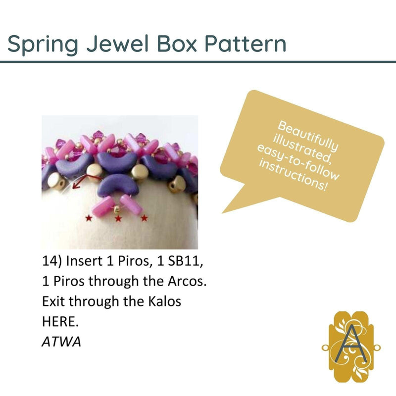 Spring Box or Pendant Pattern par Puca - The Argus Collection