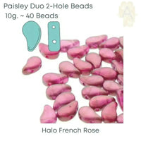 Paisleyduo Beads, 10g, Halo Collection - The Argus Collection