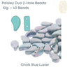 Paisleyduo Beads, 10g, Chalk Collection - The Argus Collection